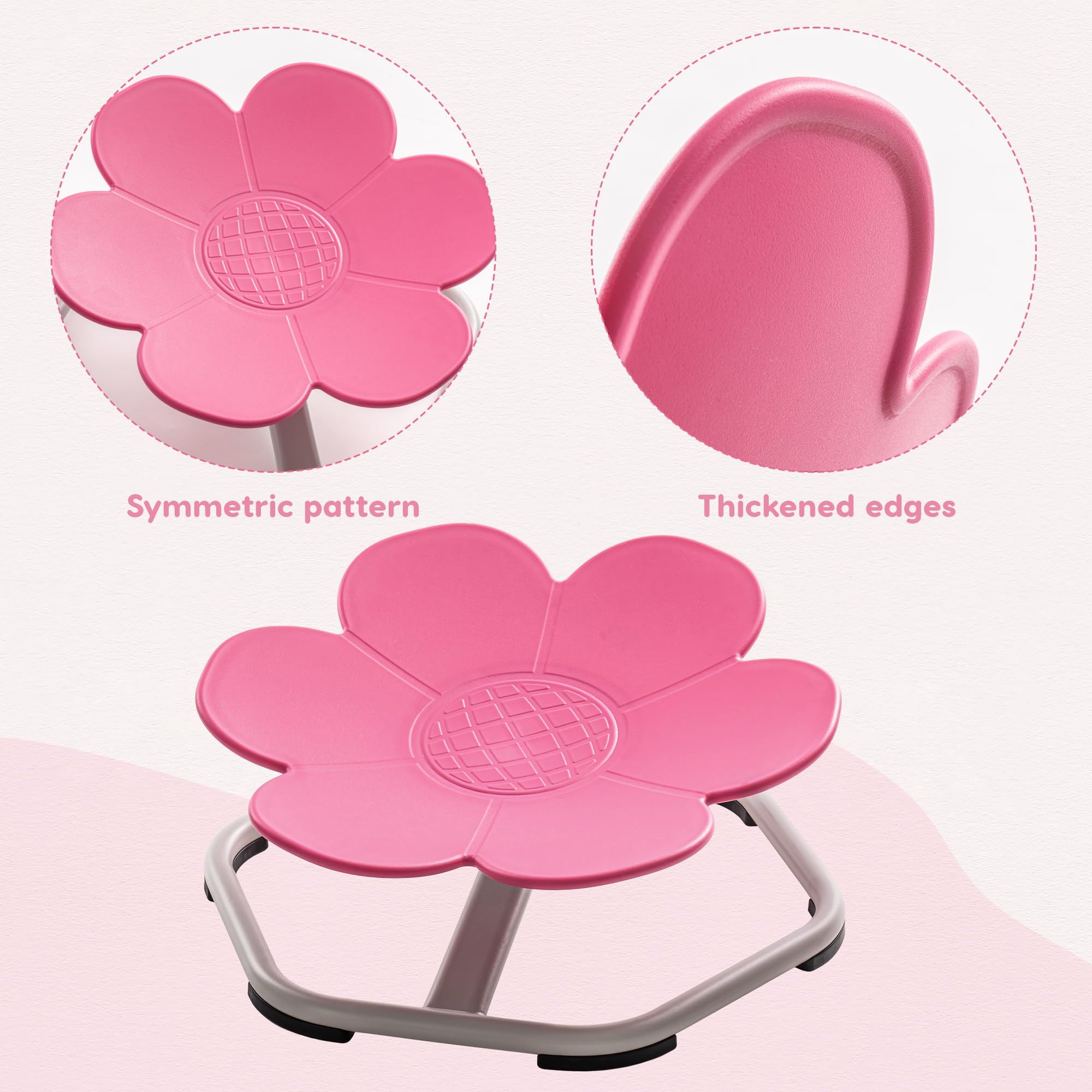 ROBUD flower chair supports kneeling and lying positions during play