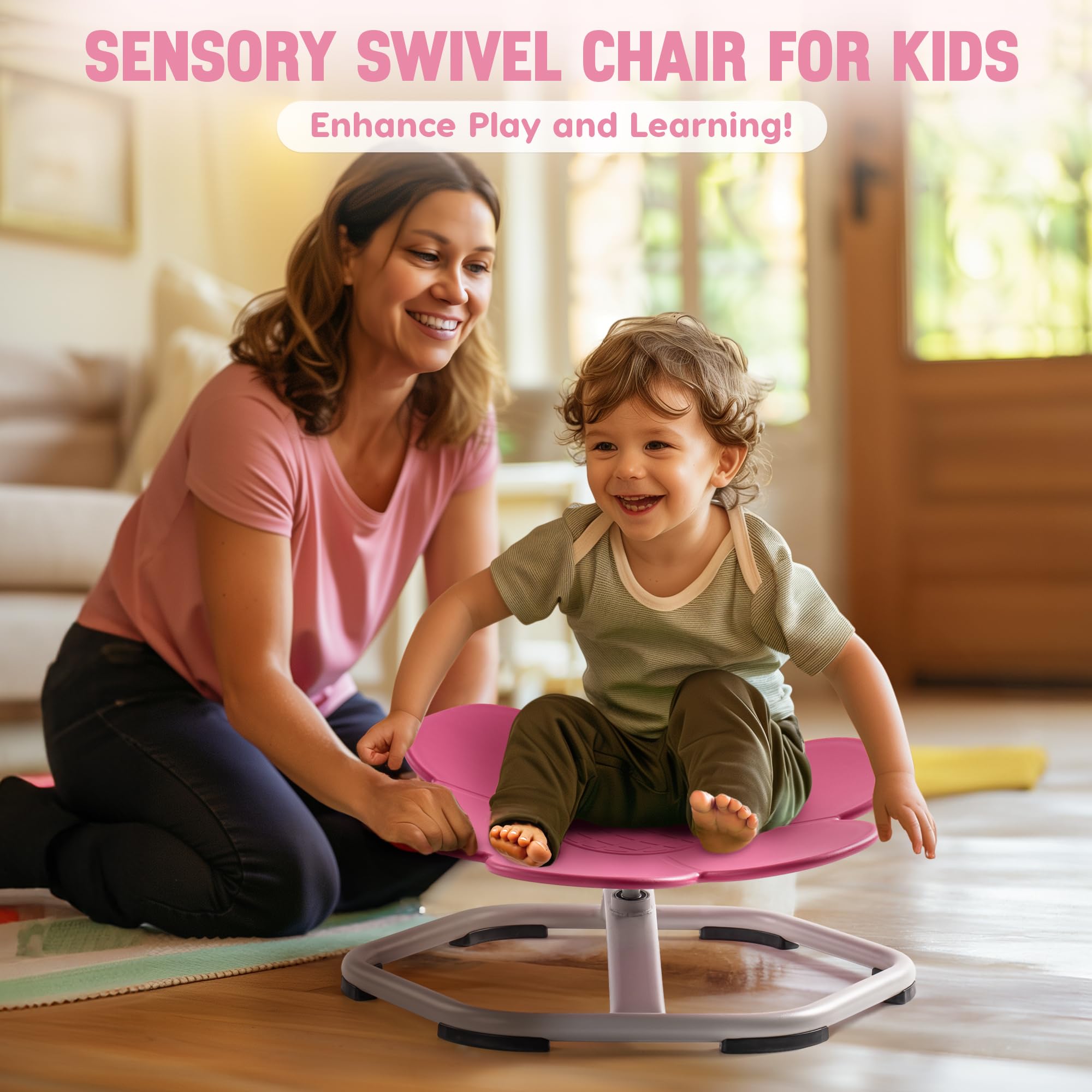 ROBUD chair is lightweight and easy to move between rooms