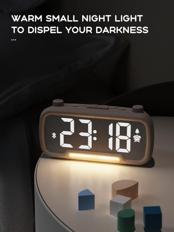 ROCAM Clock Radio sleep timer helps you drift off with auto-off.