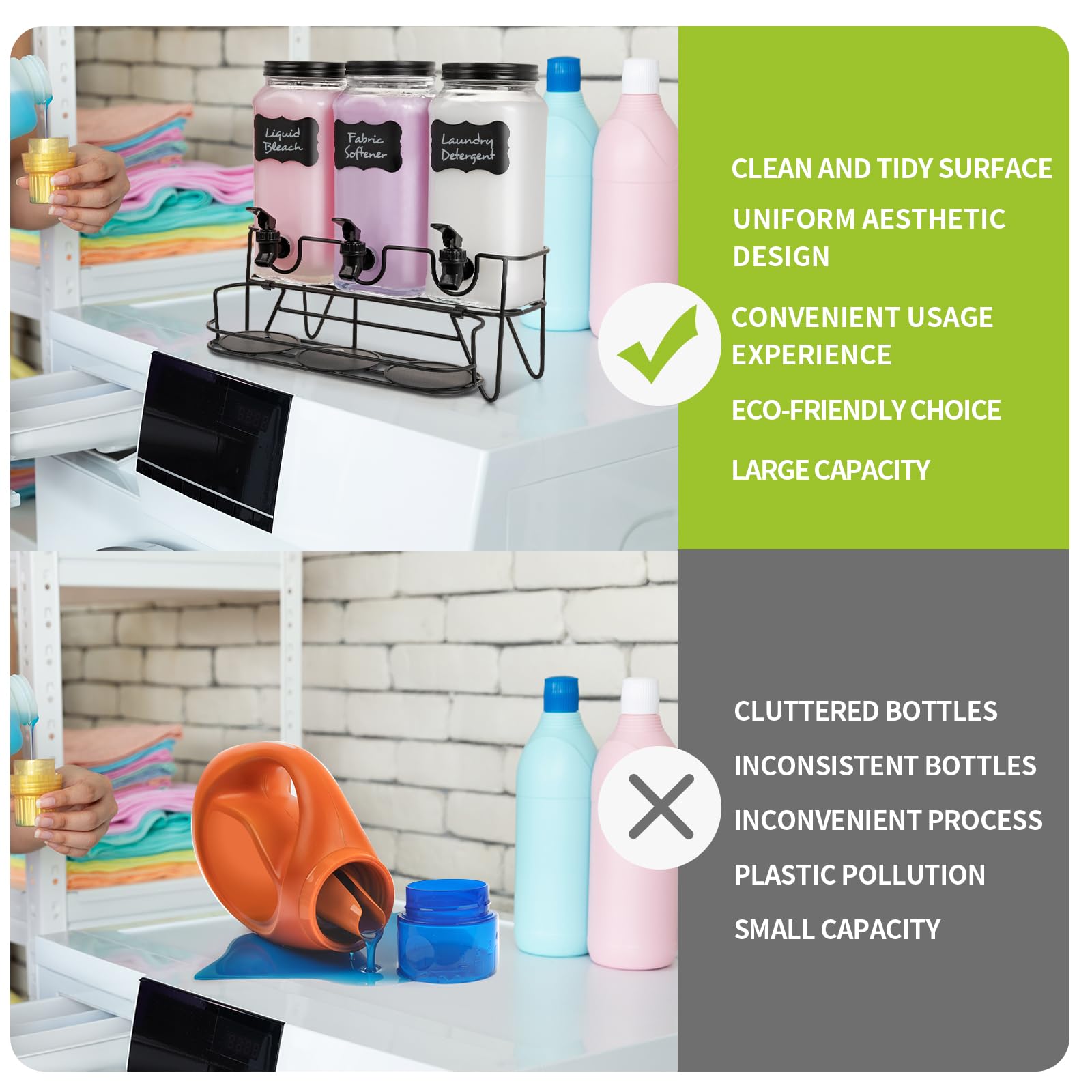 Roetell labels and blank label help personalize your laundry station.