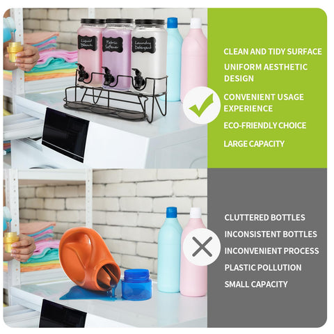 Roetell labels and blank label help personalize your laundry station.
