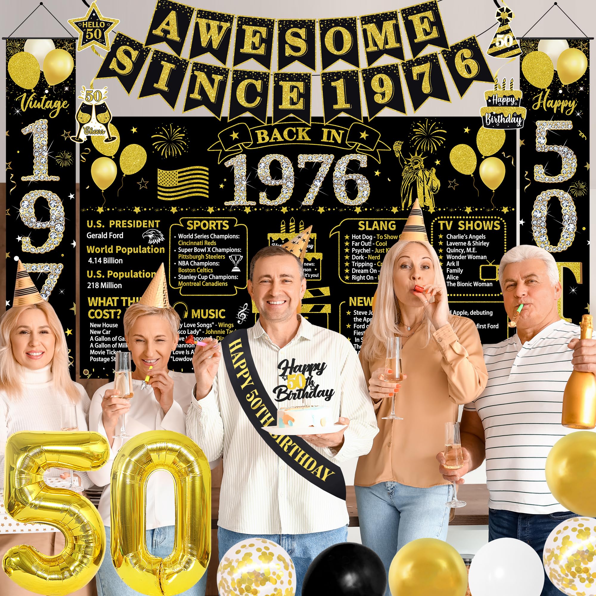 Roetyce 50th cake topper marks the milestone beautifully.