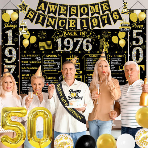 Roetyce 50th cake topper marks the milestone beautifully.