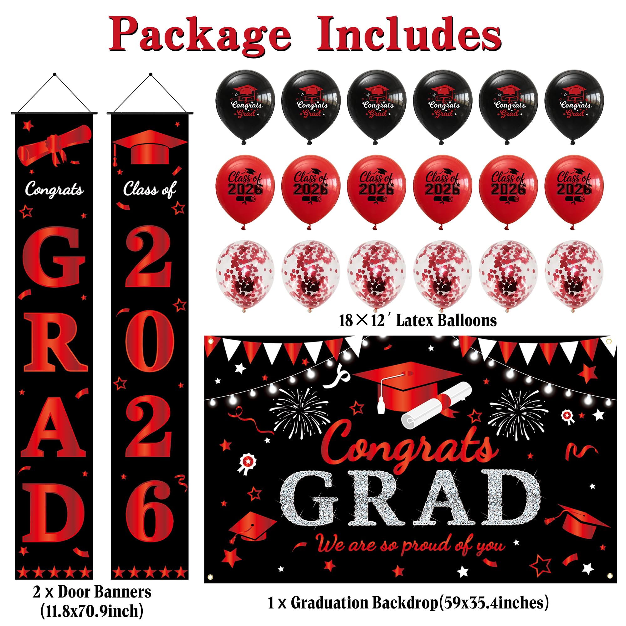 Roetyce Class of 2026 door banners greet guests at the entrance