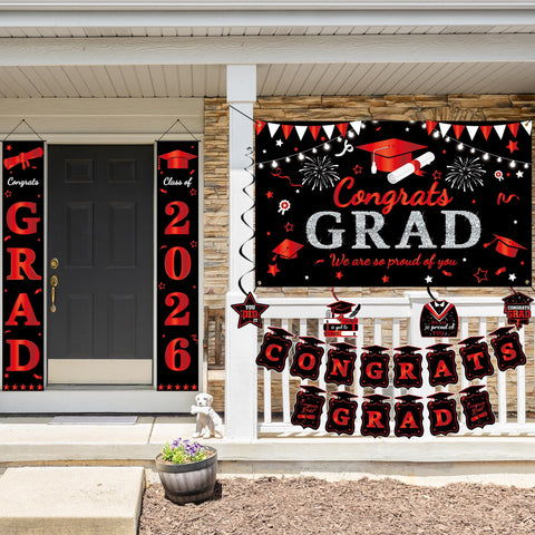 Roetyce graduation decor set offers a complete DIY decoration solution