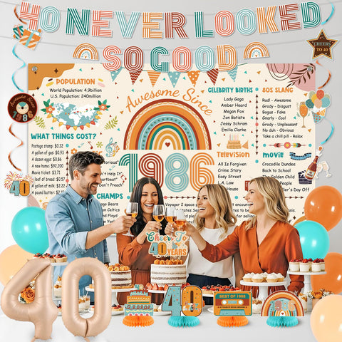 Roetyce number 40 balloons highlight milestone moments