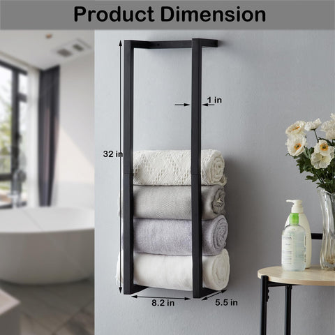 Roeveca towel storage for small spaces helps reduce clutter.