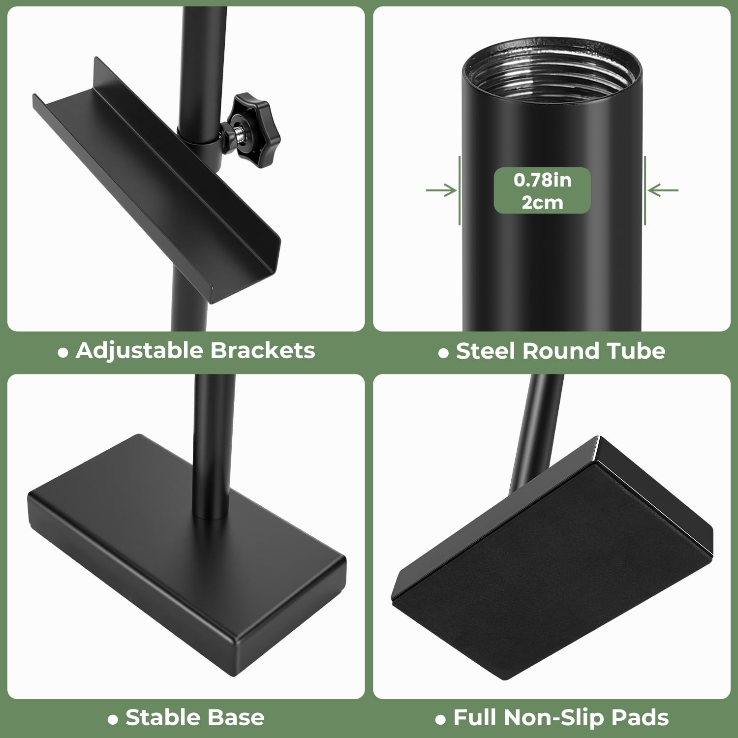 Rofio plug-and-play desk display easel requires no installation.