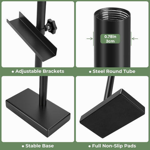 Rofio plug-and-play desk display easel requires no installation.