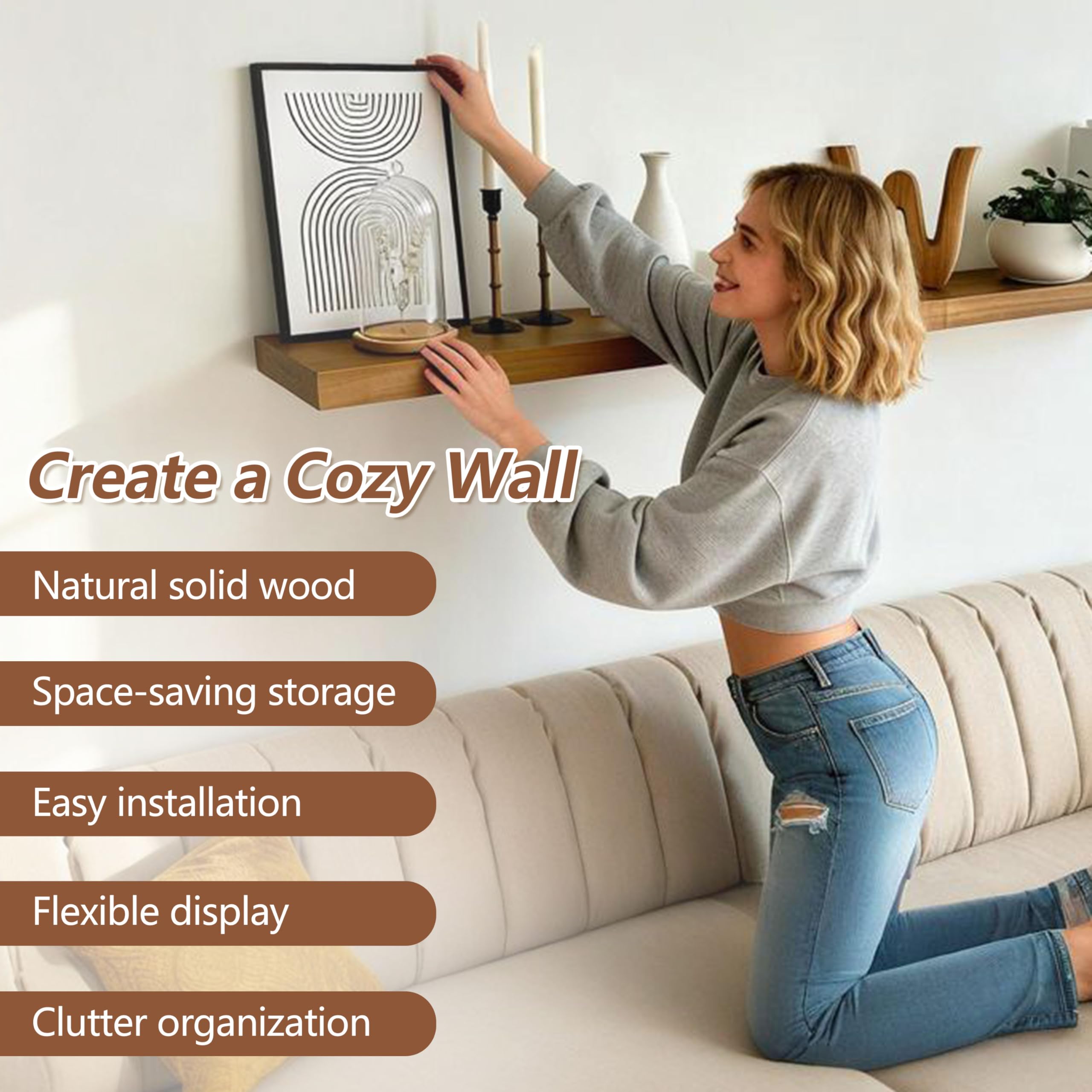 Closeup of ROgMars invisible bracket design emphasizing neat, clutter-free wall appearance