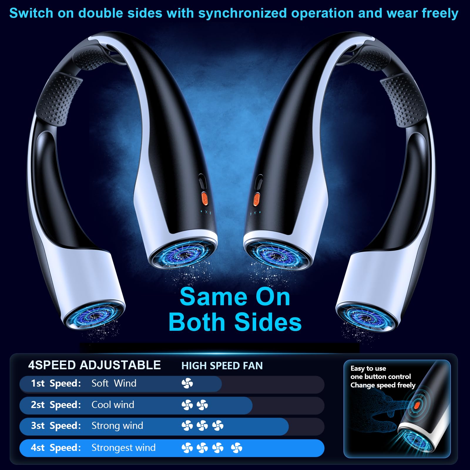 Rohent 360-degree airflow surrounds the neck for full cooling.