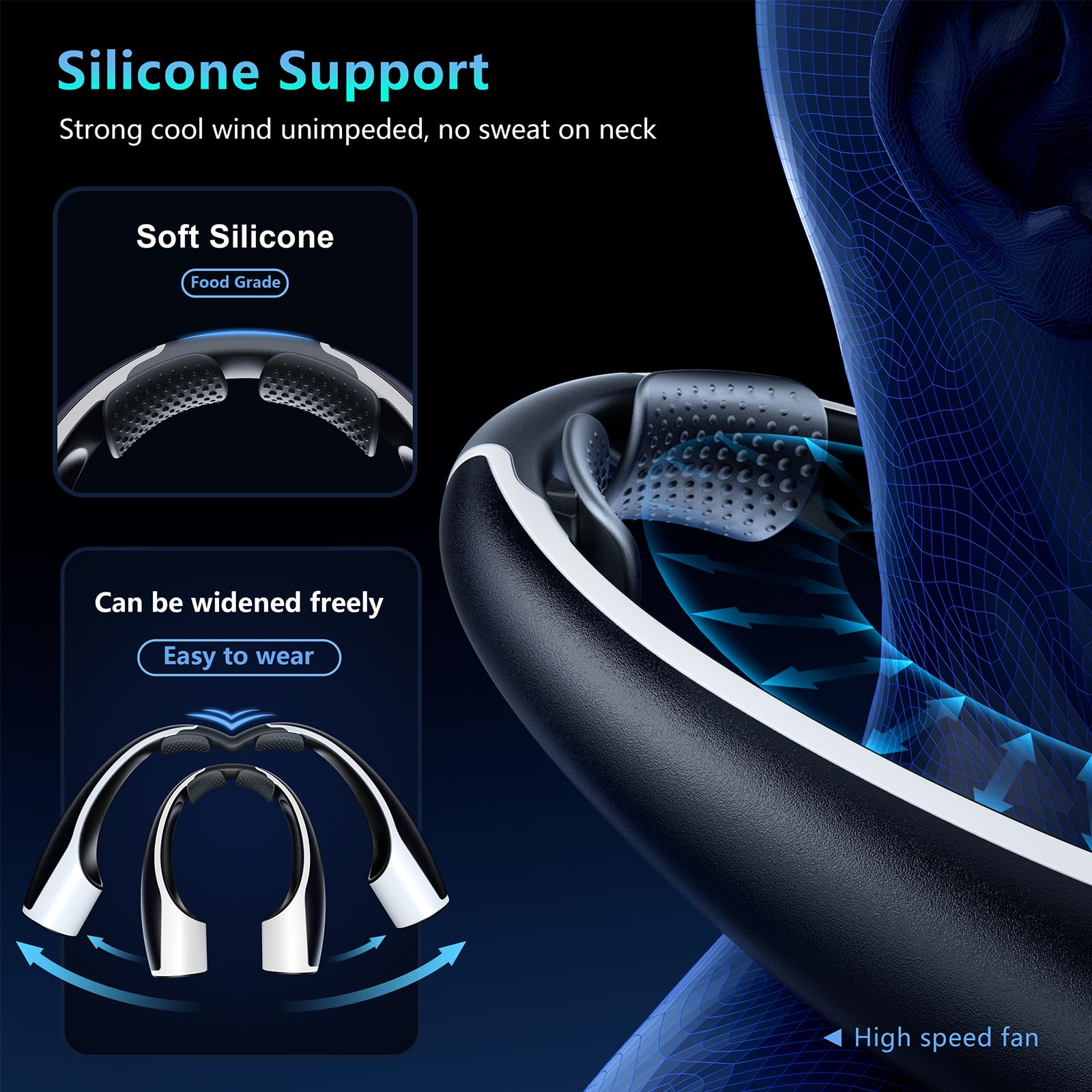 Rohent turbo fan technology delivers strong, focused airflow.