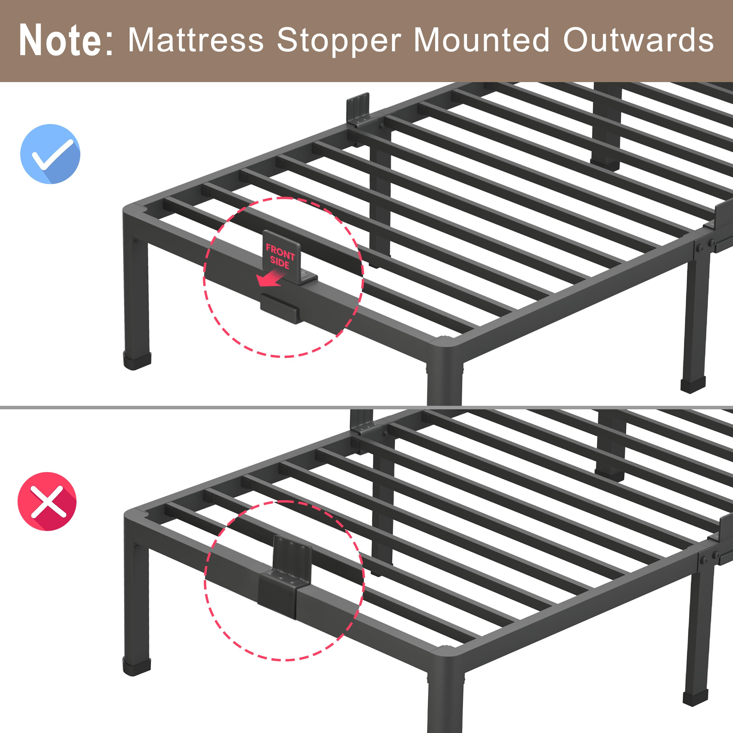 ROIL rounded corner legs reduce injury risk while supporting the platform firmly