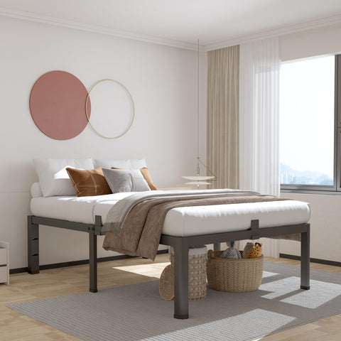 ROIL twin bed frame with noise-free middle bracket enhances peaceful nights