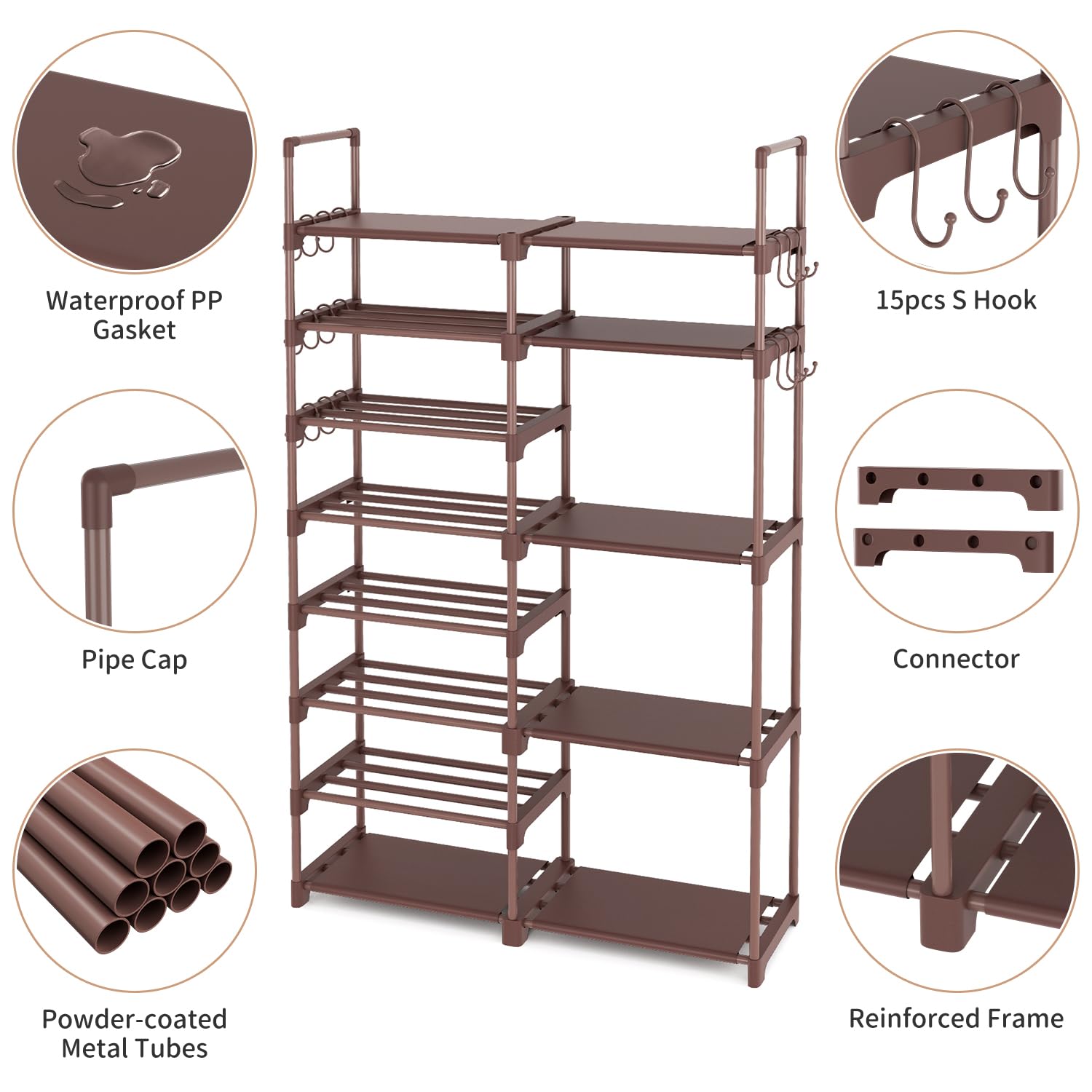 ROJASOP included PP sheets protect shoes from dust and mud
