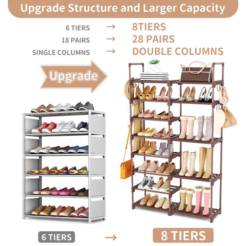 ROJASOP rack with 15 hooks enables organized keys, bags, and umbrellas