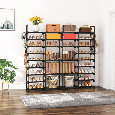 ROJASOP heavy-duty shoe rack suitable for closet or garage