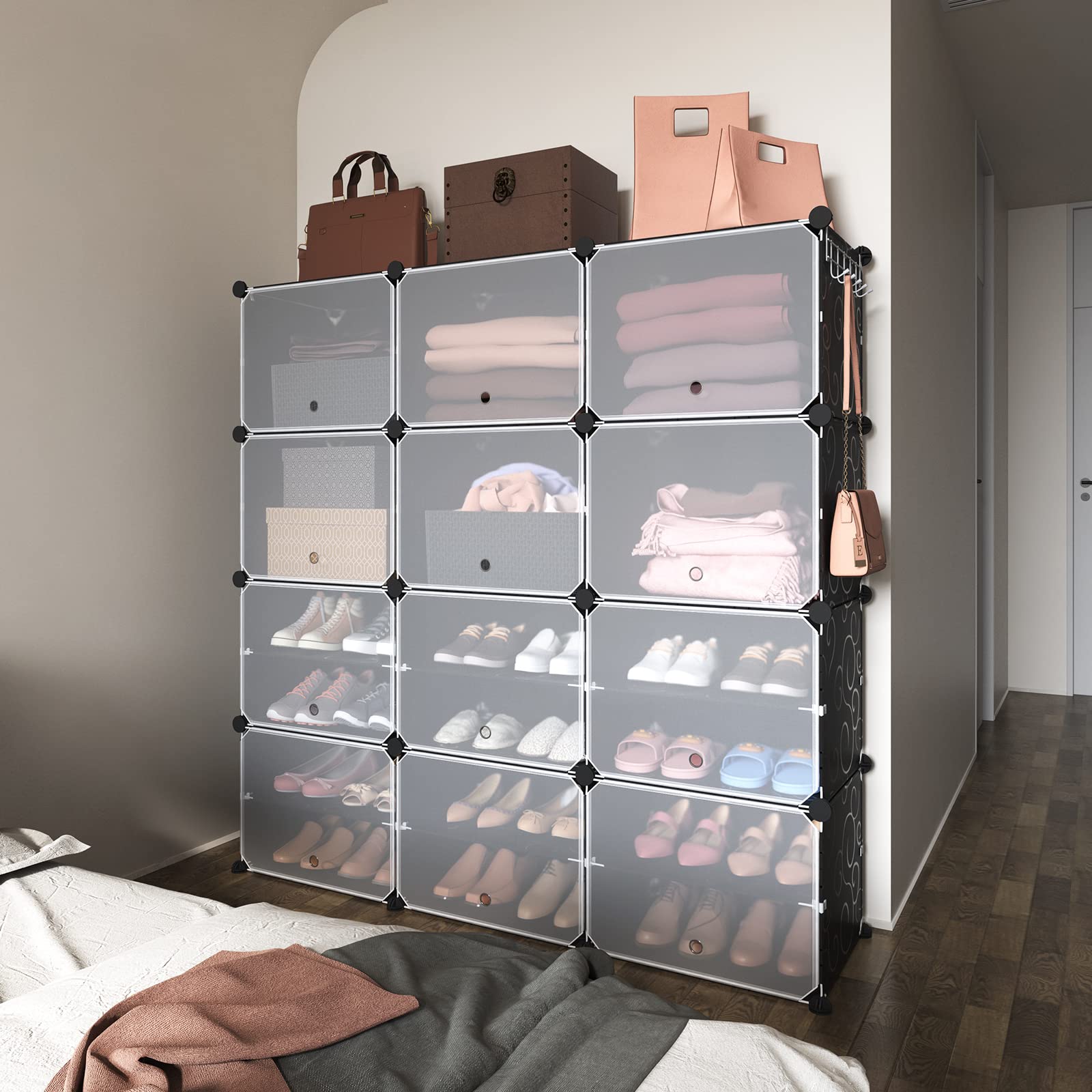 ROJASOP multi-purpose storage unit adapts for clothes, accessories, and more.