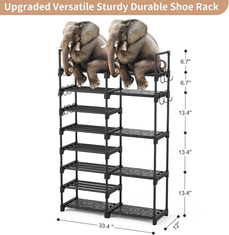 ROJASOP shoe rack hooks for keys, bags, and daily essentials