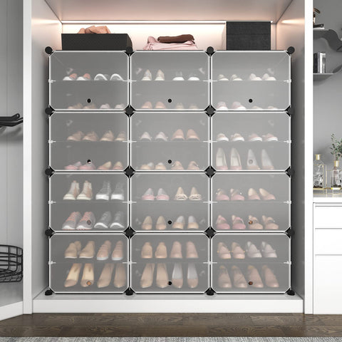 ROJASOP sturdy PP panels and metal frame ensure durable, easy-to-clean storage.