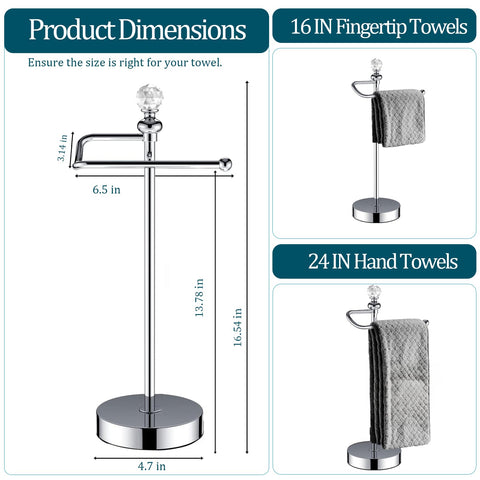 ROLABAM easy installation towel holder; tool-free setup for quick use.
