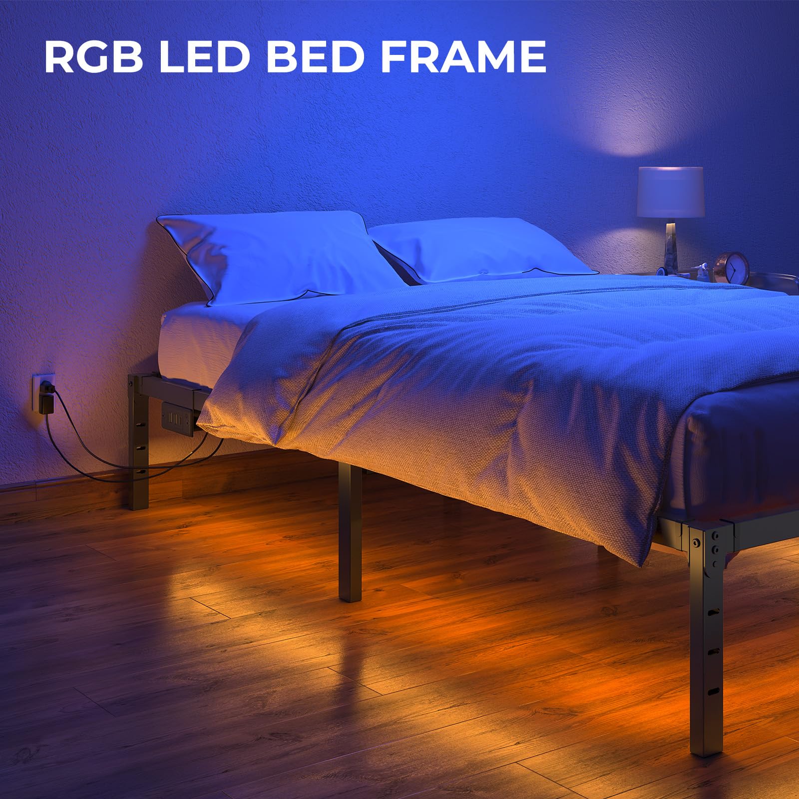 Rolanstar LED remote and slat lock reduce creaks and wobble.