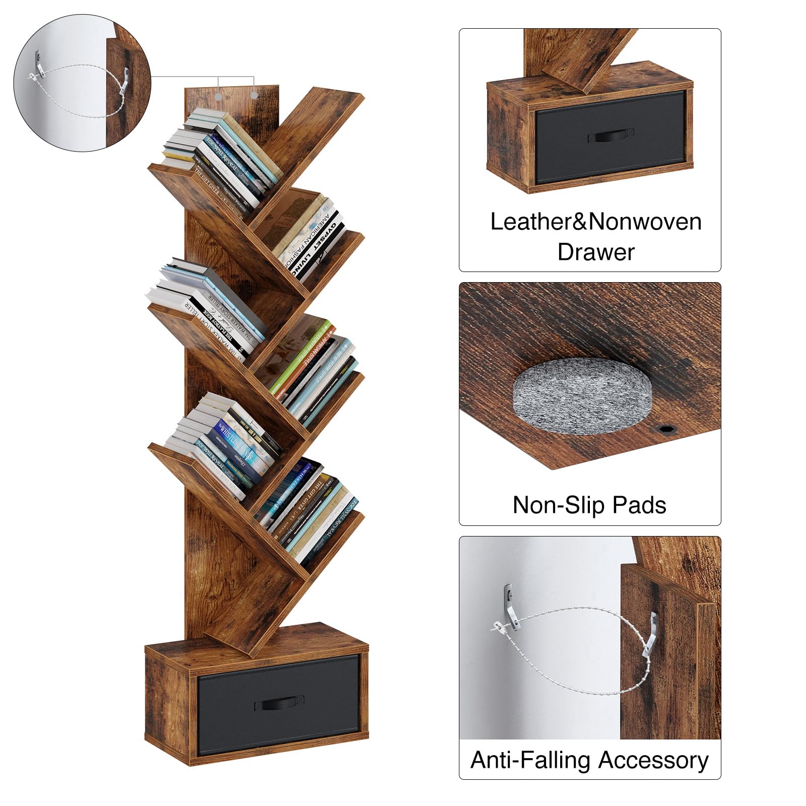 Rolanstar bottom drawer provides concealed storage for CDs and magazines