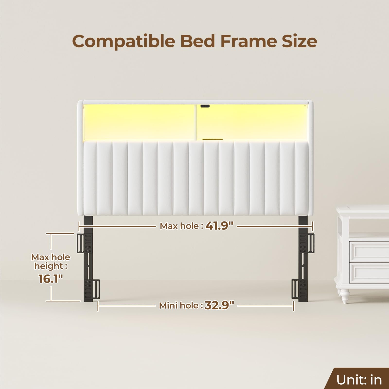 Rolanstar adapters ensure easy attachment to various bed frames.