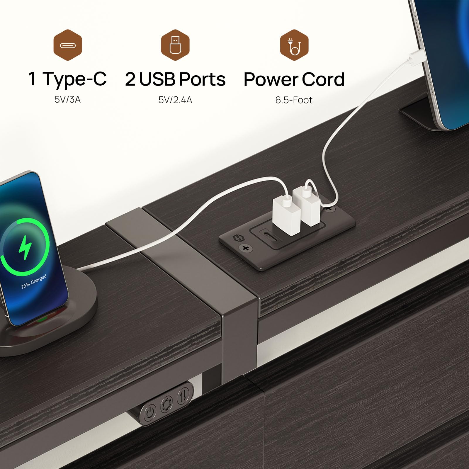 Rolanstar RGB lighting synced to music for dynamic mood in the bedroom.