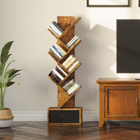 Rolanstar seven open shelves for easy access to books and decor