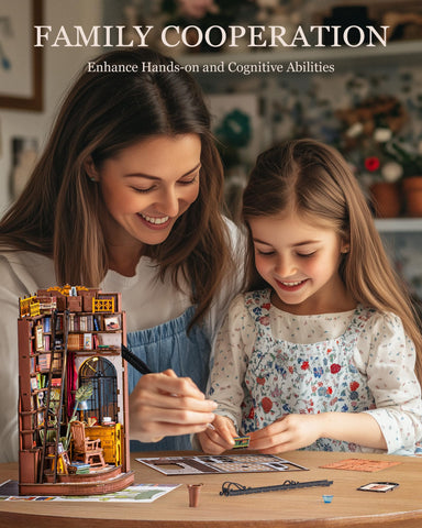 Rolife Silent Corner Study guides completion with clear step-by-step assembly