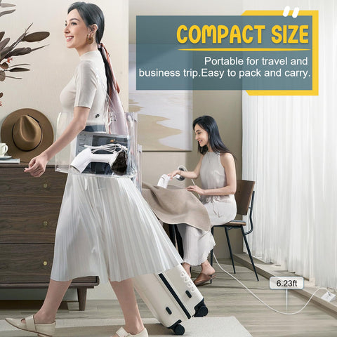 Rolipo continuous steam mode for easy fabric smoothing