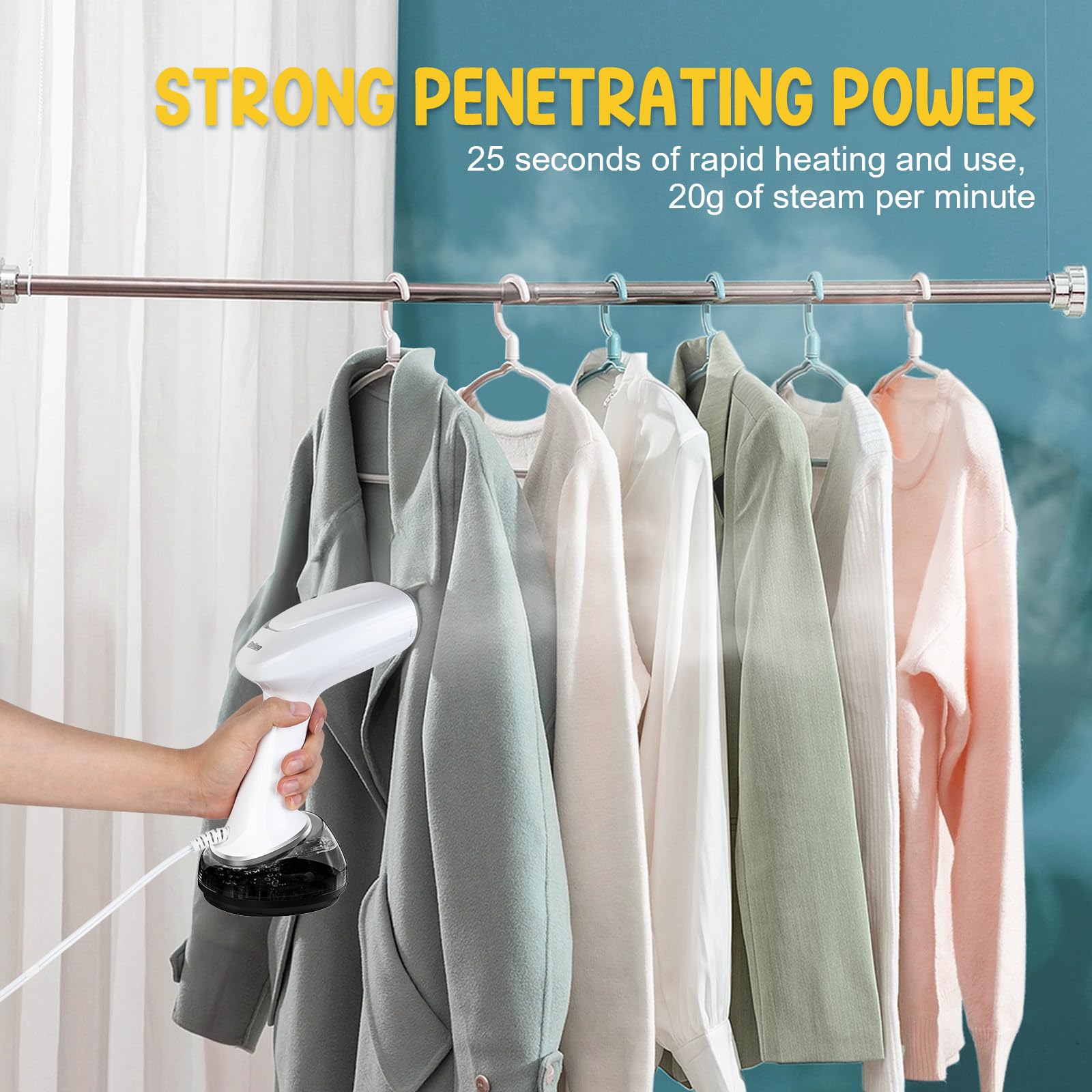 Rolipo vertical ironing without brushes on wool fabrics