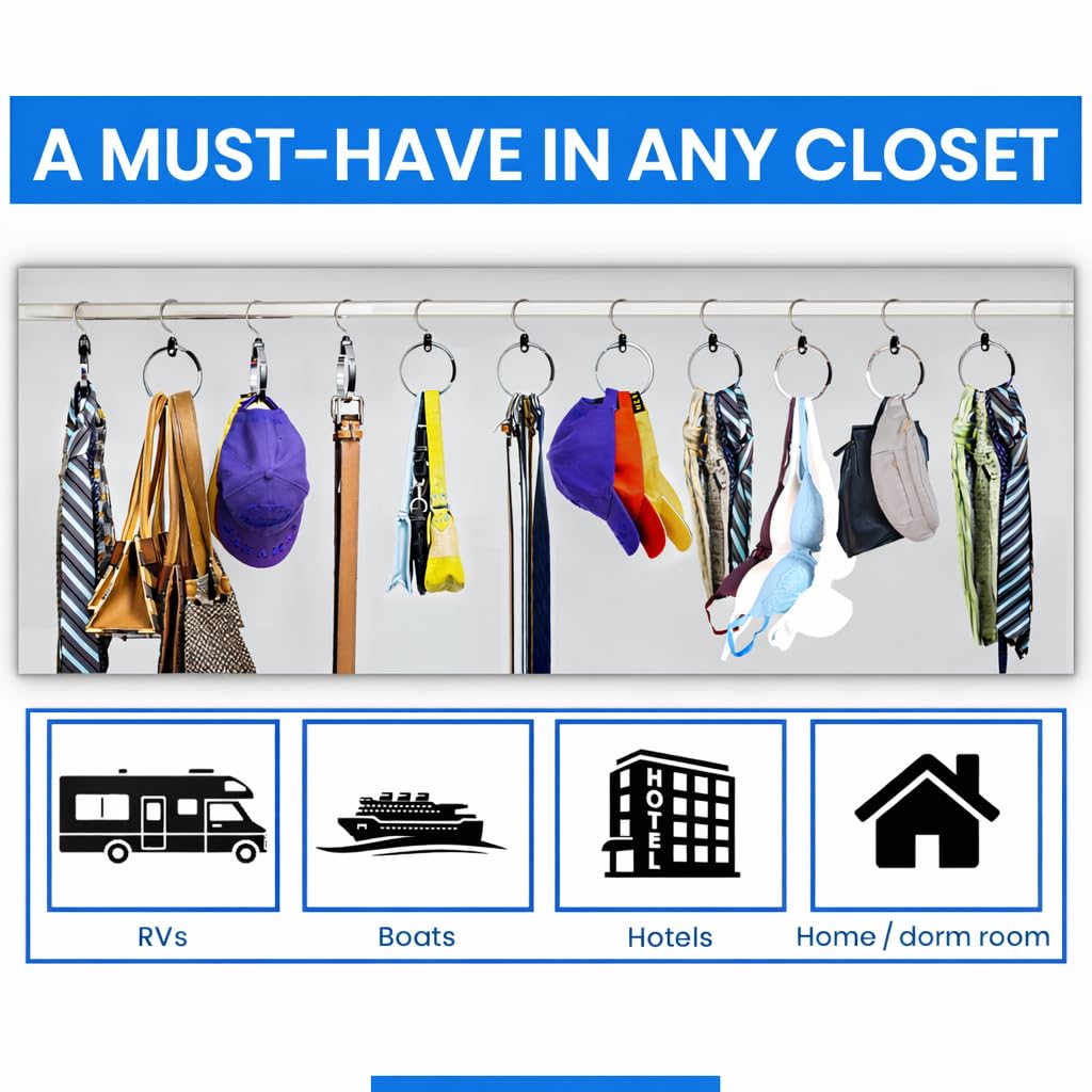 Rolly Hanger door hook option enables flexible closet setup.