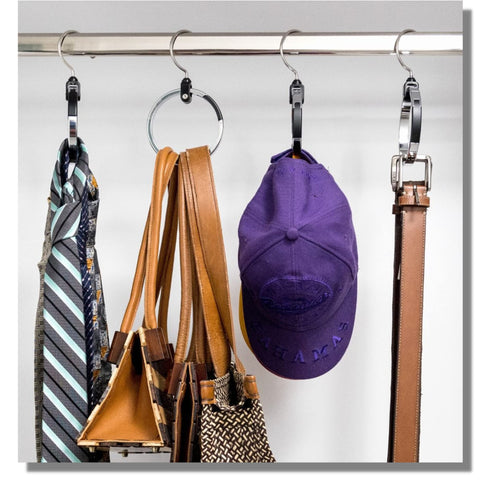 Rolly Hanger on a door hook setup for compact storage.