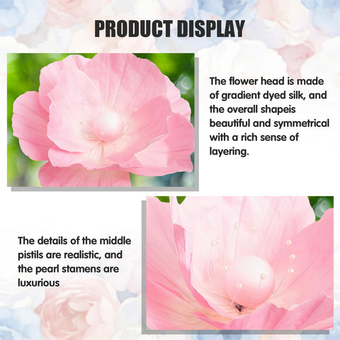 ROLPPYAF pink textured petals add tactile elegance
