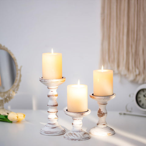 Romadedi gift-ready wooden candle holder set suitable for housewarmings