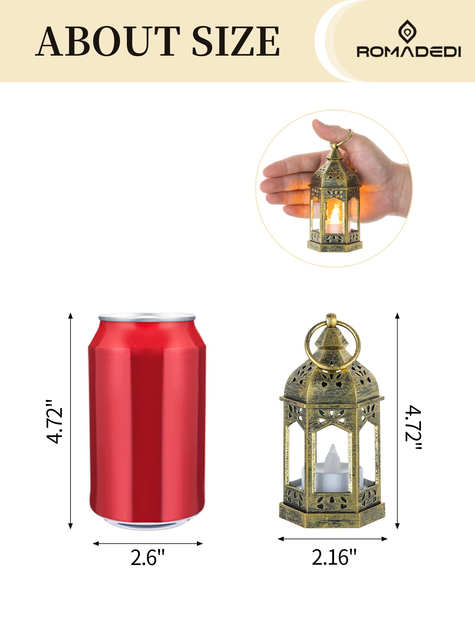 Romadedi decorative lanterns with remote control for easy on/off across events.