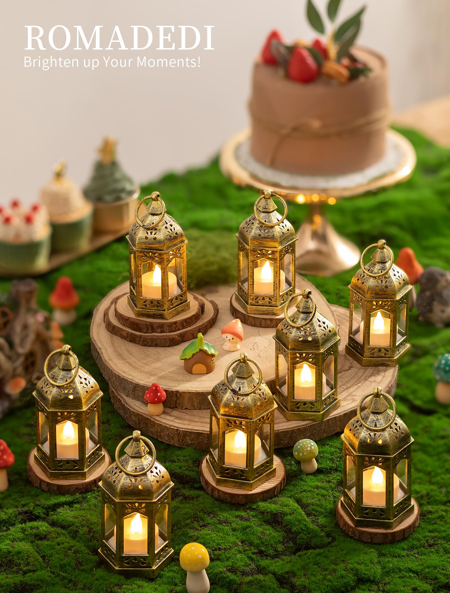 Romadedi lanterns include batteries ensuring long runtime for extended gatherings.
