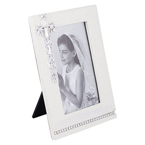 Roman Giftware Communion Frame Silver packaging suitable for thoughtful gift-giving.