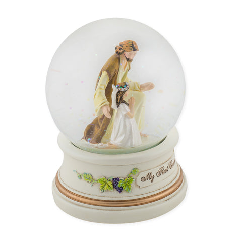 Roman Giftware dome girl as durable religious decor for shelves