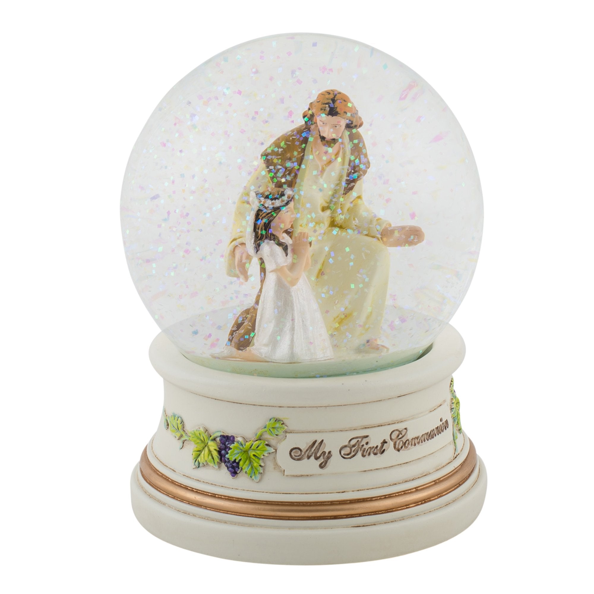 Roman Giftware sacraments dome girl on display for sacred home decor