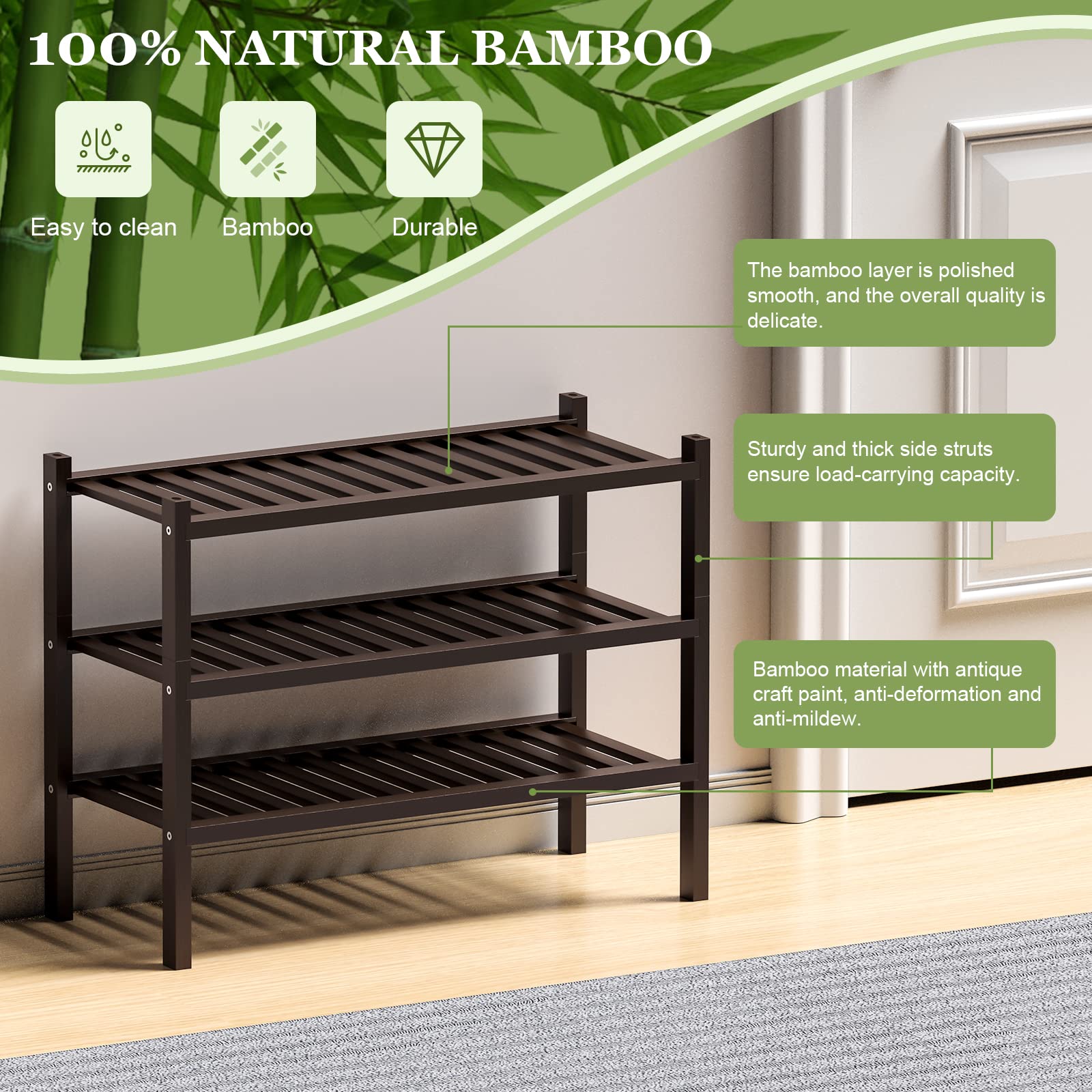 ROMGUAR CRAFT entryway use keeps shoes tidy and entry prepared.