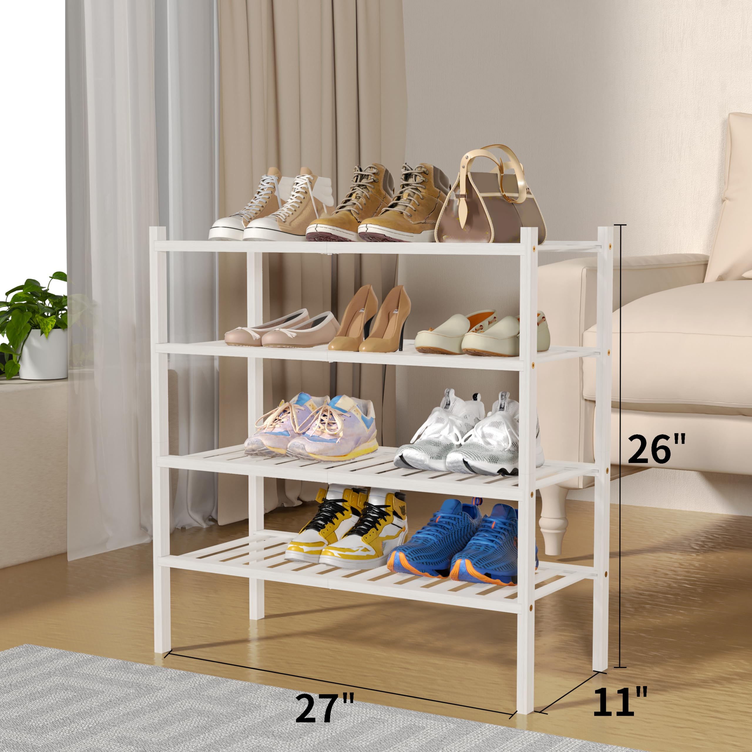 ROMGUAR CRAFT 4-tier unit shown in a neat hallway corner.