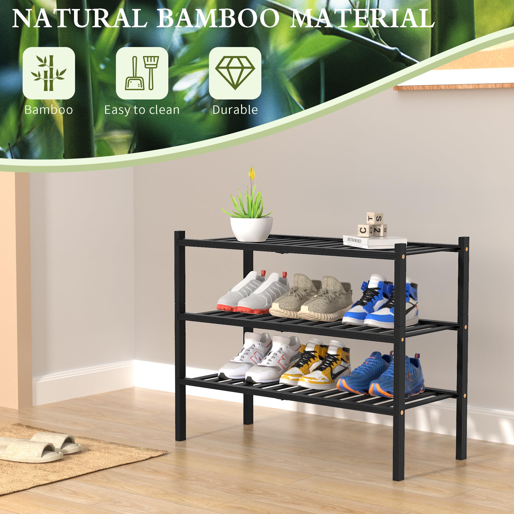 ROMGUAR CRAFT entryway organization helps shoes stay tidy