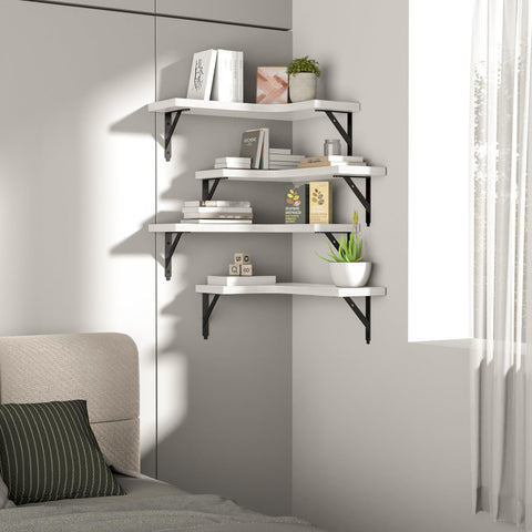 ROMGUAR CRAFT easy-install corner shelves for quick home setup