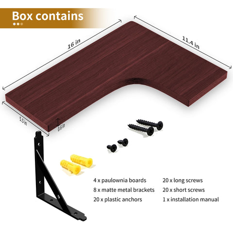 ROMGUAR CRAFT L-shaped corner shelves maximize tight spaces.
