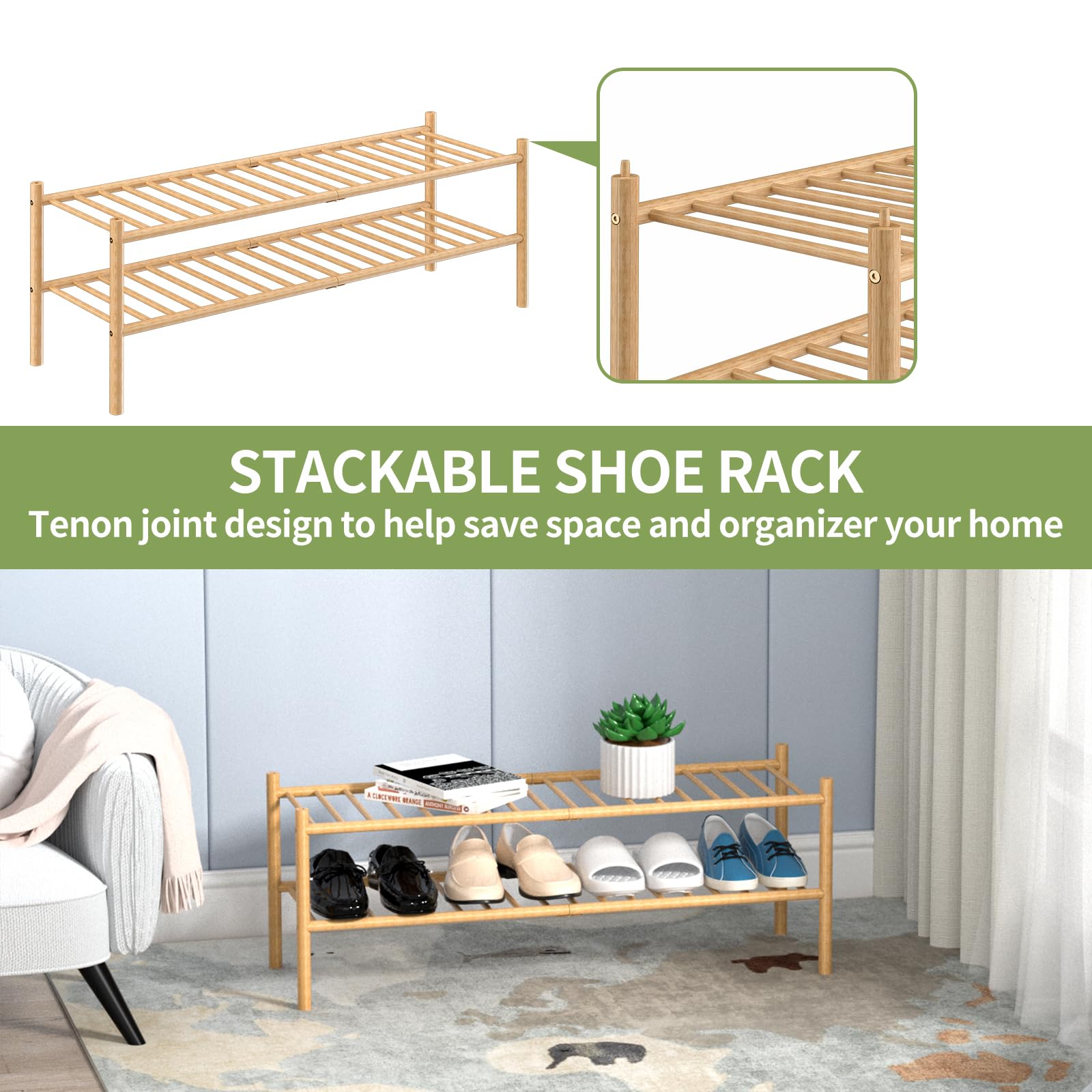 ROMGUAR CRAFT quick-assembly shoe rack ready in minutes