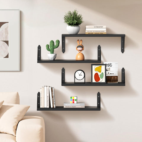 ROMGUAR CRAFT wall-mounted shelves shown for vertical storage and room organization.