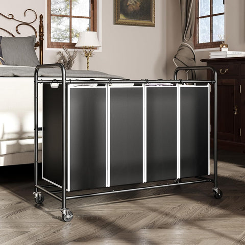 ROMOON four-compartment divider with removable bags for quick sorting.